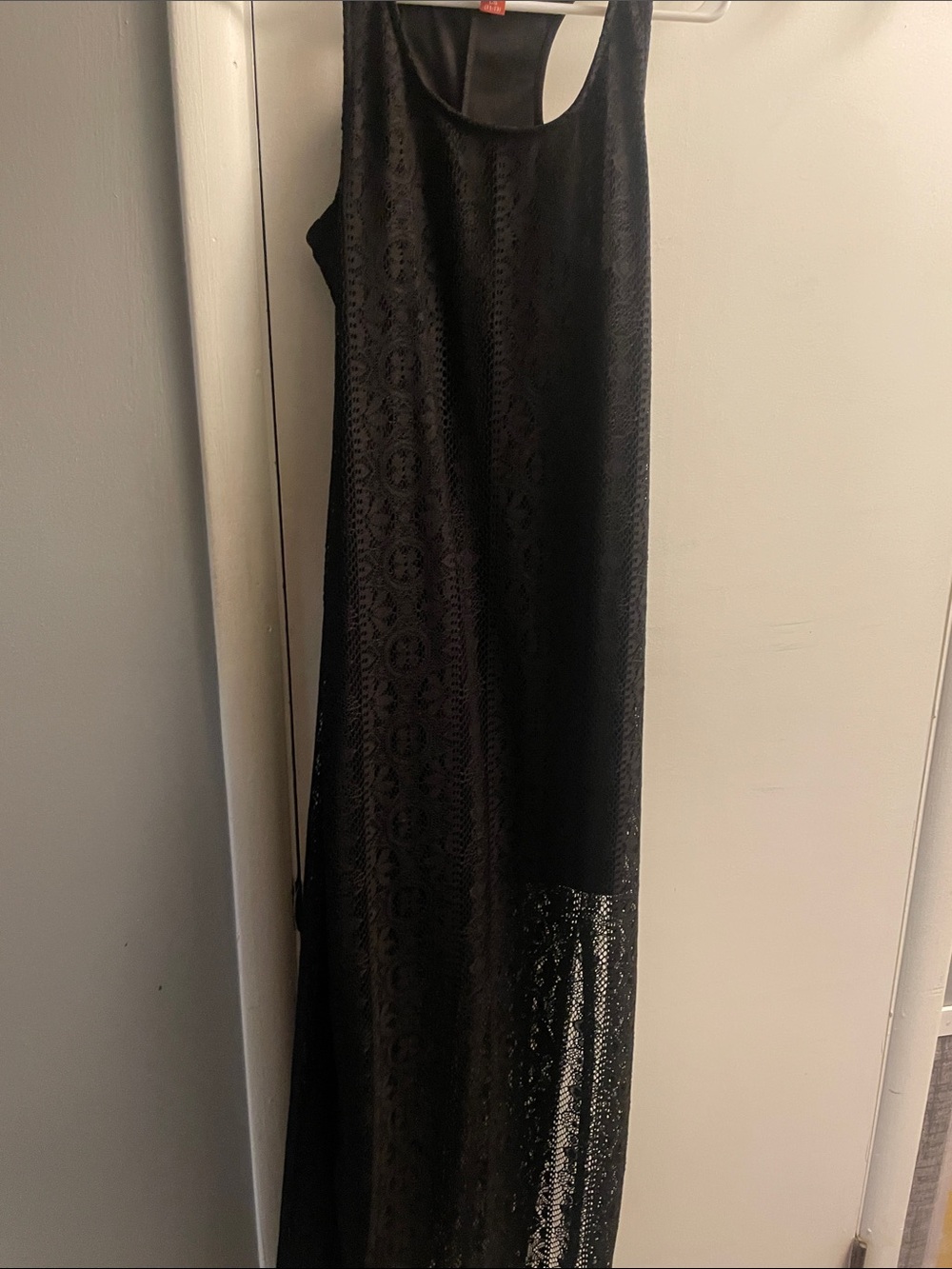 Black Lace Maxi Dress - Brand